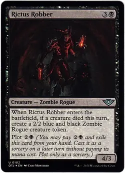 MTG Outlaws of Thunder Junction Rictus Robber Foil (Uncommon) - Image 2
