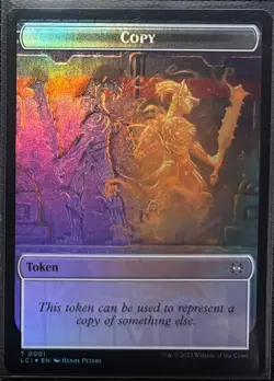 MTG Lost Caverns of Ixalan Copy/Angel Double-Sided Token Foil (Common) - Image 1