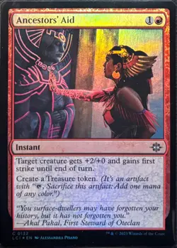 MTG The Lost Caverns of Ixalan Ancestors' Aid Foil (Common) - Image 1