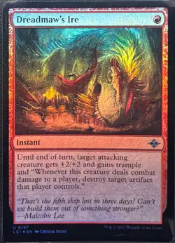 MTG The Lost Caverns of Ixalan Dreadmaw's Ire Foil (Uncommon) - Image 1