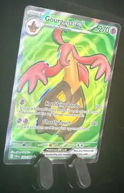 Gourgeist ex 102/086 Ultra Rare ME04: Chaos Rising Pokemon Holo Near Mint - Image 4