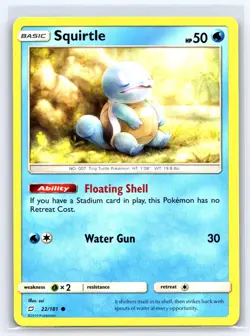 Squirtle 22/181 Common Team Up Pokemon Lightly Played - Image 1