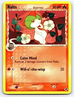 Ralts 61/101 Common Dragon Frontiers Pokemon Lightly Played - Image 1