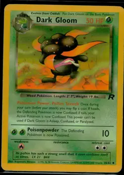 2000 Pokemon TCG Team Rocket Dark Gloom LP - Image 1