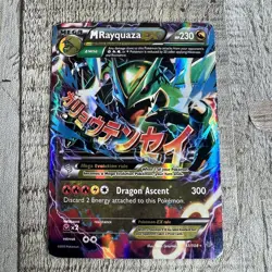 M Rayquaza EX 61/108 EX Roaring Skies Pokemon TCG (DMG) READ DESCRIPTION - Image 2