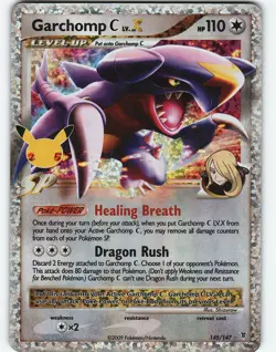 Garchomp C LV.X 145/147 Celebrations: Classic Collection NM Pokemon - Image 1