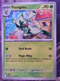 Floragato 014/193 Uncommon Paldea Evolved Pokemon Near Mint - Image 1