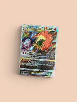 Pokemon TCG Charizard VSTAR SWSH262 Holo Black Star Promo 2022 Not Great Shape - Image 1