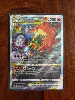 Pokemon TCG Charizard VSTAR SWSH262 Black Star Promo Holo Card NM-Mint Condition - Image 1