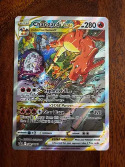 Pokemon TCG Charizard VSTAR SWSH262 Black Star Promo Holo Card NM-Mint Condition - Image 2