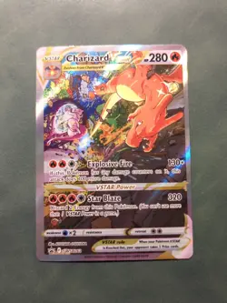 Pokemon TCG Charizard VSTAR SWSH262 Black Star Promo Holo Card Full Art NM - Image 1