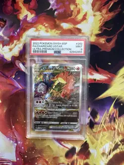 Pokemon TCG Charizard VSTAR SWSH262 Holo Black Star Promo PSA 9 - Image 1