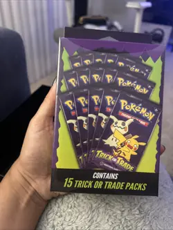 10 Packs Pokemon TCG Trick or Trade Booster Packs 2023 Halloween Card Lot Bundle 820650852572 - Image 1