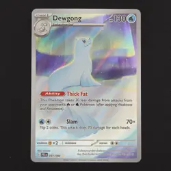 Pokemon TCG Card Dewgong 097/094 Phantasmal Flames Illustration Rare - NM - Image 1