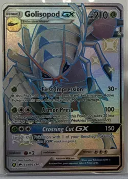2019 Pokemon TCG Hidden Fates Golisopod GX Full Art Holo Card SV48/SV94 - Image 1