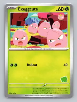 Exeggcute - (Bulbasaur Stamped) My First Battle Deck Promo Rare Pokemon Card NM - Image 1
