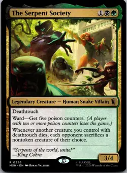 The Serpent Society 226 Rare Marvel Super Heroes Magic: The Gathering LP - Image 1