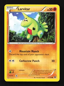 Larvitar 41/124 Fates Collide English Pokemon Card TCG - Image 1