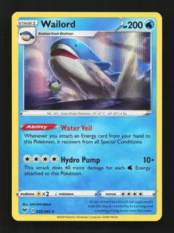 Wailord 032/185 Vivid Voltage English Pokemon Card TCG - Image 1