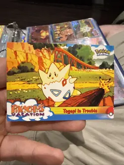 Pokemon TCG Togepi in Trouble Pokemon Topps Pikachu's Vacation 45 Blue Label - Image 1