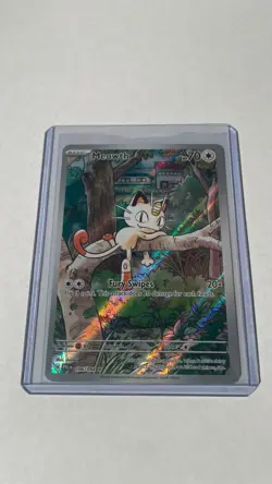 2025 Pokemon TCG Meowth 106/094 Phantasmal Flames Illustration Rare Holo PFL EN - Image 1
