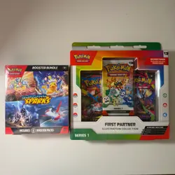 Pokemon First Partner Illustration Collection Series 1 & Surging Sparks Boost - Image 1