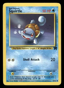 Squirtle 68/82 Team Rocket TR Unlimited MP - Image 2