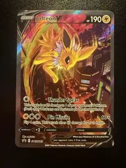 The Pokemon Company Pokemon TCG Jolteon V SWSH183 Promo Holo English 190 HP - Image 1