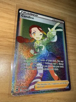 Pokemon Candice - Sword & Shield - Silver Tempest 204/195 Holo Secret Rare NM - Image 1