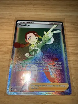 Pokemon Candice - Sword & Shield - Silver Tempest 204/195 Holo Secret Rare NM - Image 2