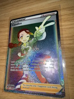 Pokemon Candice - Sword & Shield - Silver Tempest 204/195 Holo Secret Rare NM - Image 3