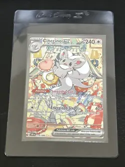 Cinccino ex Holo Special Illustration Rare Pokemon ME04: Chaos Rising 119/086 - Image 3