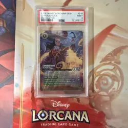 2025 DISNEY LORCANA EN 8-ENCAHNTED CAPTAIN HOOK THE PIRATE KING PSA 9 - Image 1