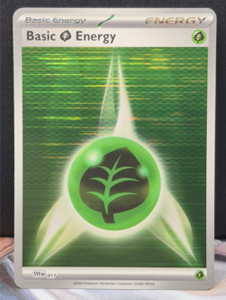 Grass Energy SVE 017 NM Pokemon TCG Holo Foil Black Bolt White Flare Horizontal - Image 1