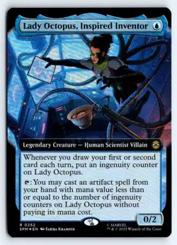 Lady Octopus, Inspired Inventor (Extended Art) 252 Spider-Man Magic Foil NM - Image 1