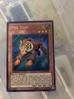 Yugioh Test Tiger LCGX-EN242 Secret Rare 1st Ed NM - Image 1