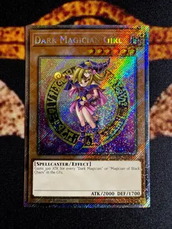 YUGIOH • DARK MAGICIAN GIRL • PLATINUM SECRET RARE • RA03-EN123 • 1st ED • NM - Image 1