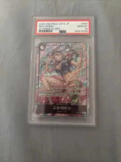 One Piece Japanese Nico Robin Alternate Art OP12-087 PSA 10 Gem Mint - Image 1