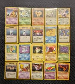 Vintage WoTC Pokemon Lot Base Set Fossil Team Rocket Base Set 2 58 Cards - Image 2