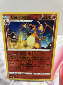 Pokemon TCG Charizard Vivid Voltage Holo Card 025/185 Reverse Holo Rare - Image 1