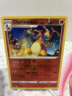 Pokemon TCG Charizard Vivid Voltage Holo Card 025/185 Reverse Holo Rare - Image 3