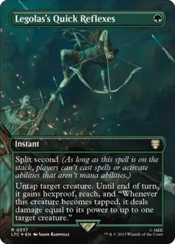 Legolas's Quick Reflexes (Borderless) (Surge Foil) -Foil Near Mint MTG - Image 1