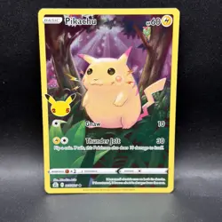 Pokemon TCG Celebrations Pikachu Holo Rare Card 005/025 B - Image 1