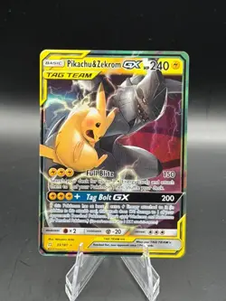 Pokemon Team Up Pikachu & Zekrom GX 33/181 Holo Rare NM Near Mint Card - Image 1