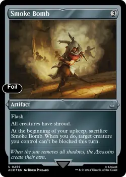 Smoke Bomb (Foil Etched) [Universes Beyond: Assassin's Creed] NM Foil - Magic - Image 1