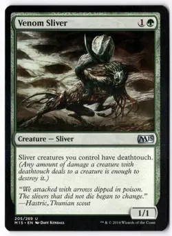 Venom Sliver M15 205 Magic: The Gathering UC NM - Image 1