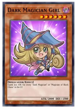 BLGG-EN003 Dark Magician Girl Chibi Art Secret Rare 1st Ed YuGiOh - Image 1