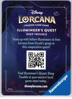 #3 Top Right Puzzle/Insert/Art Card 2024 Disney Lorcana Ursula's Return - Image 2