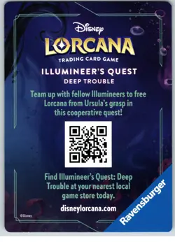 #7 Bottom Left Puzzle/Insert/Art Card 2024 Disney Lorcana Ursula's Return - Image 2