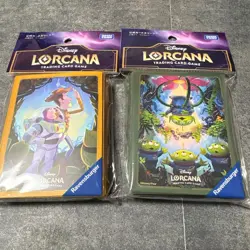Toy Story Official Card Sleeves Set of 2 Woody Buzz & Aliens Disney Lorcana NEW - Image 1